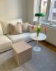 Cube Table, Latte | End Table in Tables by IKON KØBENHAVN. Item made of ceramic compatible with minimalism and modern style