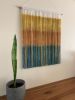 MOROCCO Mustard Ochre Teal Textile Wall Hanging | Macrame Wall Hanging in Wall Hangings by Wallflowers Hanging Art. Item made of oak wood with wool works with boho & eclectic & maximalism style