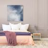 Cloudy I - Original Painting on Canvas 40"x40" | Oil And Acrylic Painting in Paintings by 330art. Item composed of canvas in boho or contemporary style