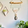 Agate Daisy Wall Hanging | Ornament in Decorative Objects by Samara Designs Studio. Item made of glass compatible with boho style