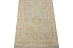 Rug & Kilim’s Oushak Style Rug in Blue with Beige-Brown | Area Rug in Rugs by Rug and Kilim. Item composed of wool
