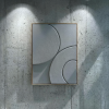 Grey Relief | Sculptural Textured Wall Art | Wall Sculpture in Wall Hangings by DY atelier. Item made of oak wood & marble compatible with minimalism and contemporary style
