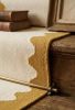 Handwoven Woolen Yellow Runner Rug | Rugs by Evergreen Carpets. Item made of wool works with boho & minimalism style