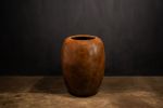 Modern Indoor/Outdoor Fiberglass Planter in Copper Finish | Vases & Vessels by Costantini Design. Item composed of glass & fiber compatible with contemporary and modern style