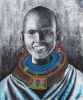 Beauty in the beads | Oil And Acrylic Painting in Paintings by Mwenye painter | Private Residence in Worcester. Item composed of canvas and synthetic