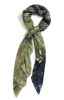 NY Harbor Green | Square Scarf | 54" x 54" | 85% modal . 15% cashmere . 100% original | Apparel & Accessories by Seth B Minkin Fine Art | Seth B Minkin Studio + Showroom in Boston