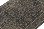 Rug & Kilim’s Distressed Khotan Rug in Blue & Gray Trellis | Area Rug in Rugs by Rug and Kilim