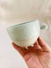 Seafoam Dessert Bowl -Unique handmade ceramics | Dinnerware by Tomoko Ceramics. Item made of stoneware works with contemporary & modern style
