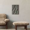 Relief Wall Art – Sculptural Plaster in Moss Green – Modern | Sculptures by Vaiva Art Atelier. Item composed of wood and marble in minimalism or contemporary style