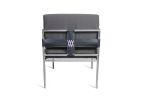 Rinaldo Leather Outdoor Steel Dining Chair by Costantini | Chairs by Costantini Design. Item composed of fabric and steel