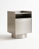 Bloc Nightstand, Handmade Metal, Minimal and Modern Look | Storage by Flek Design. Item made of aluminum works with minimalism & japandi style