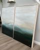 A quiet mind I and II | Oil And Acrylic Painting in Paintings by Leticia Demeuse. Item composed of canvas