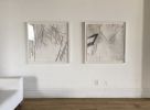Departure(32), Departure(33) | Drawings by Lisa Bergant Koi | Bar Marco in Pittsburgh. Item composed of synthetic