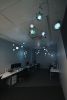Orbs Suspended Lights Installation | Lighting Design by Umbra & Lux. Item composed of glass