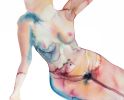 Nude No. 129 : Original Watercolor Painting | Paintings by Elizabeth Becker. Item made of paper compatible with minimalism and contemporary style