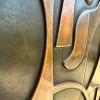 Circular Geometric Abstract Metal Wall Relief | Wall Sculpture in Wall Hangings by Element 29 Metalcraft. Item made of copper compatible with contemporary and art deco style