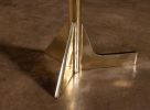 Bellance Occasional Cigarette Table in Cast Bronze and Glass | Side Table in Tables by Costantini Design. Item composed of bronze and glass