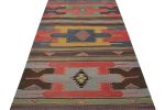 Vintage Sivas Kilim with Polychromatic Geometric Patterns | Area Rug in Rugs by Rug and Kilim