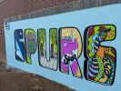 Spurs Up | Street Murals by Christine Crawford | Christine Creates