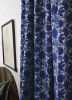 Blue Flowers Curtain | Curtains & Drapes by ichcha. Item made of cotton works with boho & country & farmhouse style