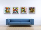 'Andalusian summer' | Oil And Acrylic Painting in Paintings by SANGEETA S. Item made of paper works with contemporary & modern style