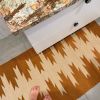 Ochre Runner Rug | Rugs by Selva Studio. Item made of fabric