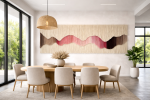 HERMODIKE - Large-Scale Wool Fiber Art Wall Hanging | Tapestry in Wall Hangings by Olivia Fiber Art. Item composed of wood and wool in boho or minimalism style