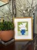 Ginger Jar II | Oil And Acrylic Painting in Paintings by Erin Donahue Tice Fine Art. Item composed of paper and synthetic
