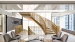 Continuous Bronze Curved Stair | Architecture by Amuneal | New York in New York. Item composed of steel