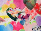 Love will save nature - Original mixed media painting | Mixed Media by Xiaoyang Galas. Item composed of canvas and paper in contemporary or art deco style