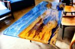 Epoxy Dining Table, Epoxy Resin Table, Epoxy Wood Table | Tables by Innovative Home Decors. Item made of wood compatible with country & farmhouse and art deco style