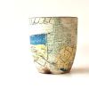 Handmade Illustrated Decorative Cup, Etched Drawing Cup | Drinkware by cursive m ceramics. Item composed of stoneware