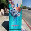 Utility Box Art | Street Murals by Colleen Sandland Beatnik | Barnsdall Art Park in Los Angeles. Item composed of synthetic