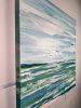 "Salt Air" Landscape Beach Painting | Oil And Acrylic Painting in Paintings by Mandy Martin Art. Item composed of canvas