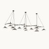 Emily Group of Thirteen Pendant Light – Gold Semi-Matte | Pendants by MOSS Objects. Item made of oak wood & steel compatible with contemporary and modern style