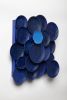 "Blue+Blue" Contemporary wall art installation | Wall Sculpture in Wall Hangings by Studio DeSimoneWayland. Item made of wood & ceramic compatible with boho and contemporary style