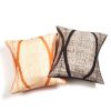 Arc Black Silk Pillow | Pillows by Studio Variously. Item made of cotton compatible with modern style
