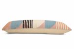 Handmade Circle Geo Lumbar Pillow, Multi | Pillows by Casa Amarosa. Item composed of cotton