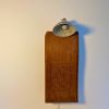 Suspended Moment — Wall Sculptural Lamp with Republic-Era Po | Sconces by Loom&Drift. Item made of wood & ceramic compatible with minimalism and mid century modern style