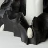 Wildrose Candle Holder — Wood & Marble | Gabor Gobi | Decorative Objects by Gabor Gobi. Item made of wood with marble works with contemporary & japandi style