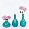 Teal Porcelain Crackle Bud Vase | Vases & Vessels by Tina Fossella Pottery. Item made of ceramic