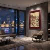 Hand-Painted Gongbi On Silk Spring Morning in the Han Palace | Oil And Acrylic Painting in Paintings by Dynasty Artisan. Item made of wood & fabric compatible with contemporary and eclectic & maximalism style