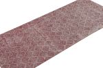 Vintage Zeki Müren Runner Rug with Burgundy Geometric | Area Rug in Rugs by Rug and Kilim