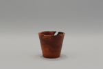 Spalted Applewood Cup – Hand‑Turned | Cups by Holzkunst Samuel Meisinger. Item composed of wood in art deco or modern style