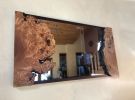 Live Edge Mirror - Cherry Burl - one-of-a-kind, Wood Wall Mi | Decorative Objects by thomas weber. Item made of wood with glass works with boho & country & farmhouse style