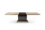 Barcelona Dining table Oak | Tables by Greg Sheres. Item composed of oak wood and bronze