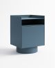 Bloc Nightstand, Handmade Metal, Minimal and Modern Look | Storage by Flek Design. Item made of aluminum works with minimalism & japandi style