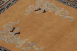 Rug & Kilim’s Chinese Art Deco Rug, Brown with Greek Key | Area Rug in Rugs by Rug and Kilim