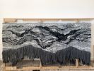 Large scale Textile Wall Art "Basalt" | Macrame Wall Hanging by Rebecca Whitaker Art