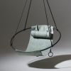 Studio Stirling Festive Special Edition Sage Green Sling | Swing Chair in Chairs by Studio Stirling. Item composed of fabric and steel in minimalism or modern style